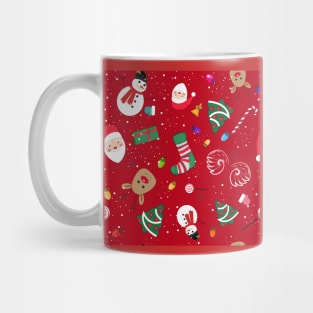 Happy new year theme pattern red Mug